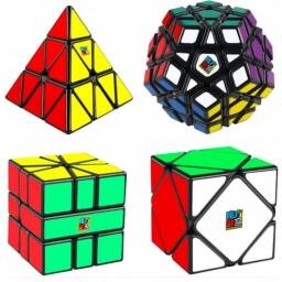 Cubo de Rubik set de 4 Irregulares Megaminx, Pyraminx, Skewb y Square-1