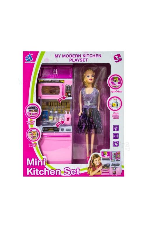 Mini Set de Cocina - 1 módulo + muñeca