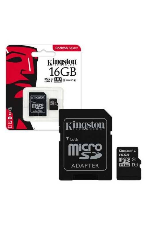 Kingston micro SD Card 16 GB Canvas