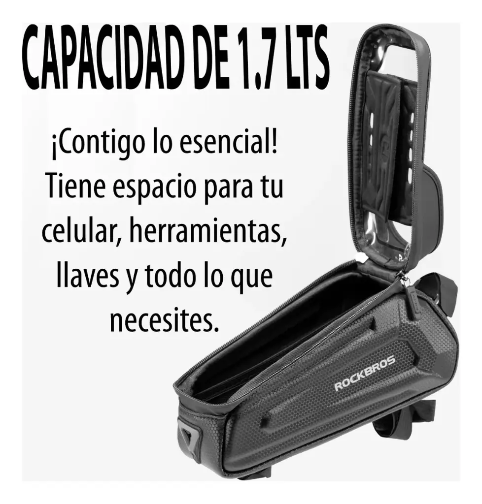 Bolso Impermeable Gran Capacidad  De Bicicleta