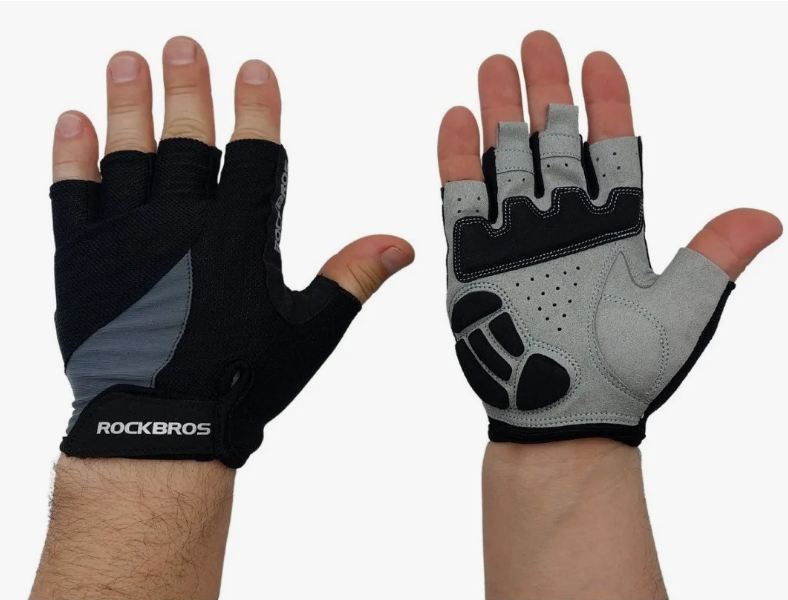 Rockbros Guantes Medio Dedos Bicicleta Ciclismo Senderismo TALLE XL